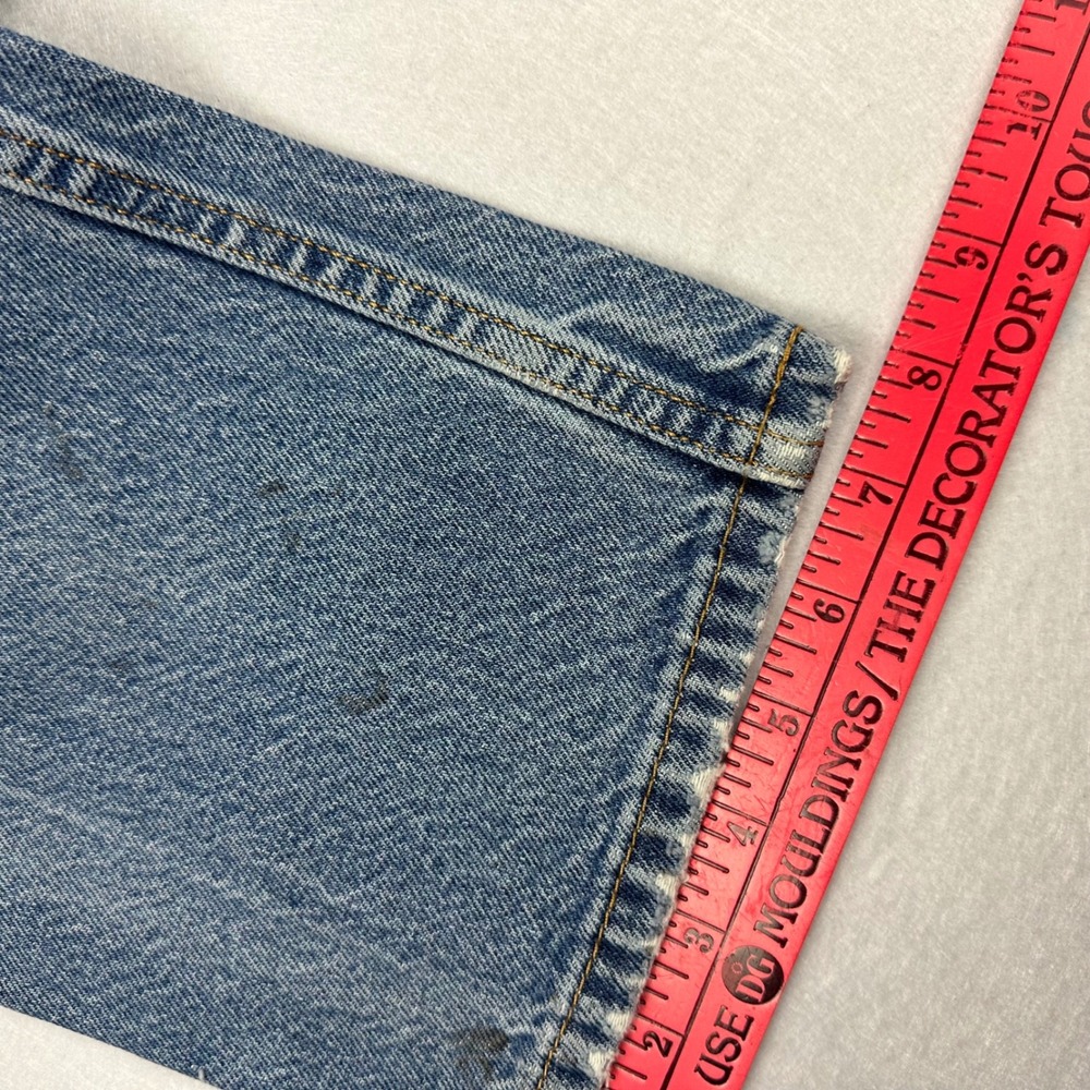 Levis 505 Straight Fit Denim‎ Jeans Distressed Paint Splatter 33x28 - Picture 4 of 8